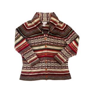 VINTAGE RETRO Sweater | Thick Knit Cardigan | Women’s Medium